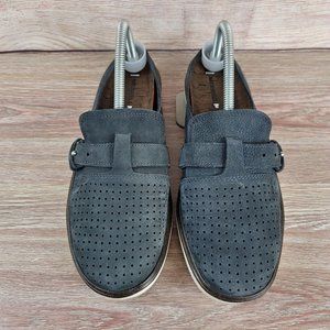 Merrell Around Town Slip On Shoes Women's Size 9 Nubuck Air Navy Loafers Mules